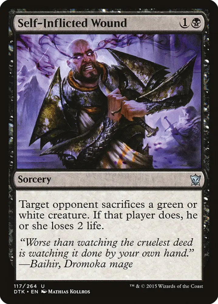 Self-Inflicted Wound [Dragons of Tarkir] - MTG Single