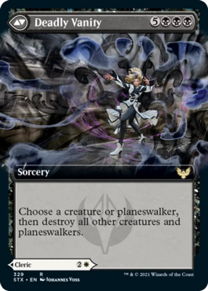 Selfless Glyphweaver // Deadly Vanity (Extended Art) [Strixhaven: School of Mages] - MTG Single