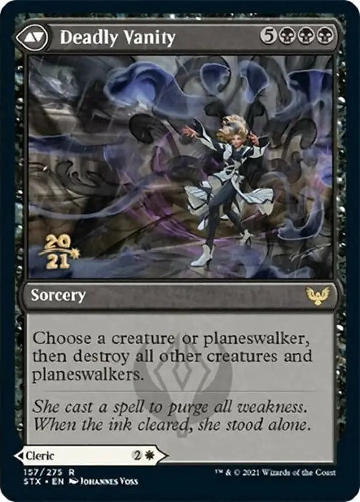 Selfless Glyphweaver // Deadly Vanity [Strixhaven: School of Mages Prerelease Promos] - MTG Single