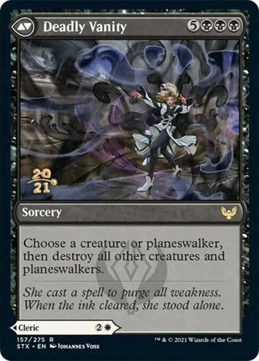 Selfless Glyphweaver // Deadly Vanity [Strixhaven: School of Mages Prerelease Promos] - MTG Single