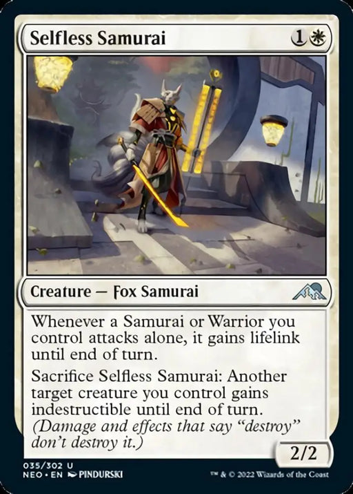 Selfless Samurai [Kamigawa: Neon Dynasty] - MTG Single