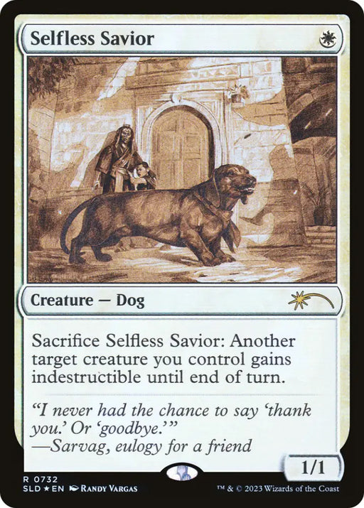 Selfless Savior (Sketch) [Secret Lair Drop Promos] - MTG Single