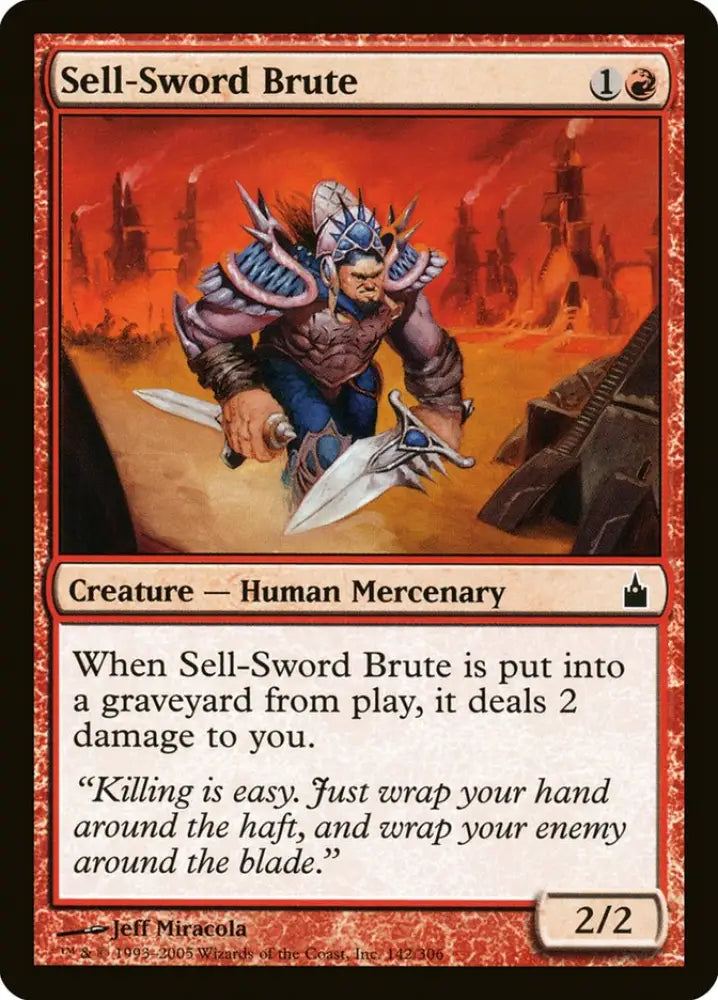 Sell-Sword Brute [Ravnica: City of Guilds] - MTG Single