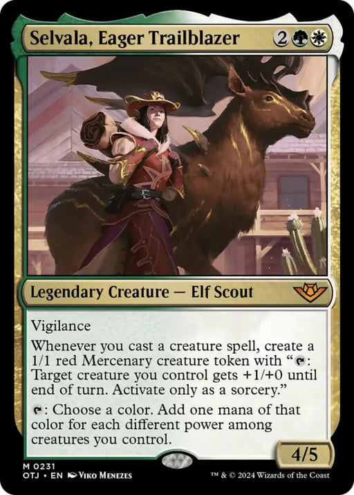 Selvala Eager Trailblazer [Outlaws of Thunder Junction] - MTG Single