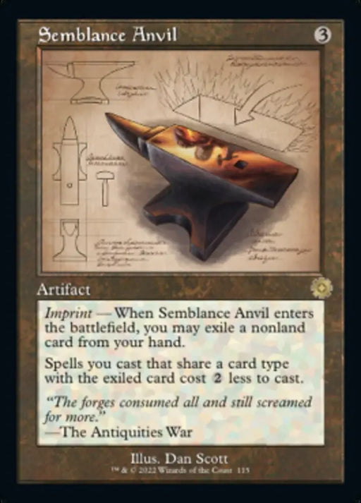 Semblance Anvil (Retro Schematic) [The Brothers’ War Retro Artifacts] - MTG Single