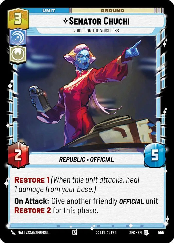 Senator Chuchi - Voice for the Voiceless (Foil) (555) [Secrets of Power]