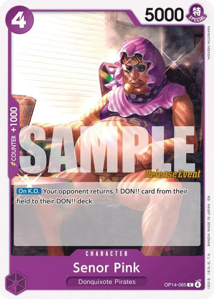 Senor Pink (OP14-065) [The Azure Sea's Seven Release Event Cards]
