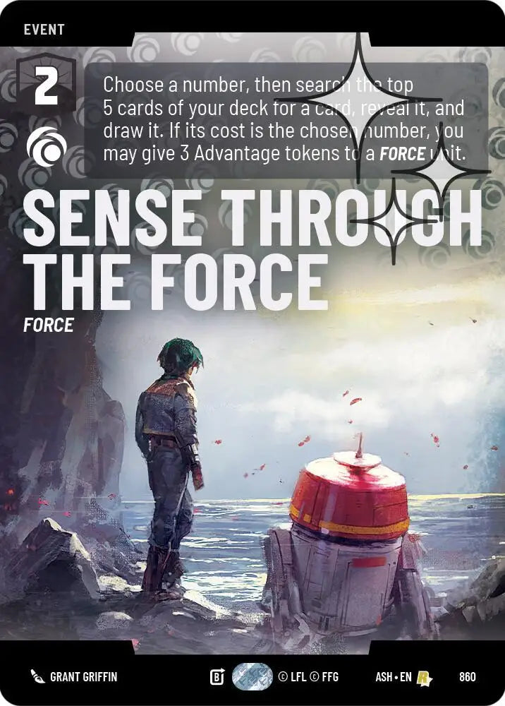 Sense Through the Force (Prestige Foil) (860) [Ashes of the Empire]