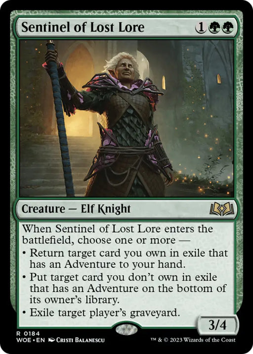Sentinel of Lost Lore [Wilds of Eldraine] - MTG Single