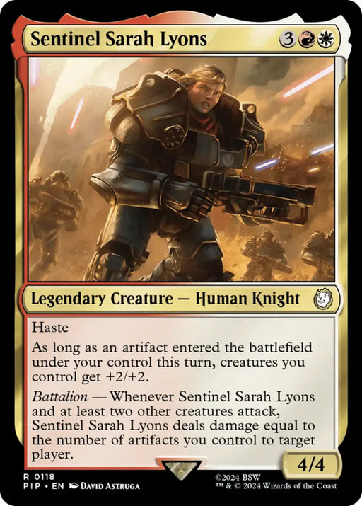 Sentinel Sarah Lyons [Fallout] - MTG Single