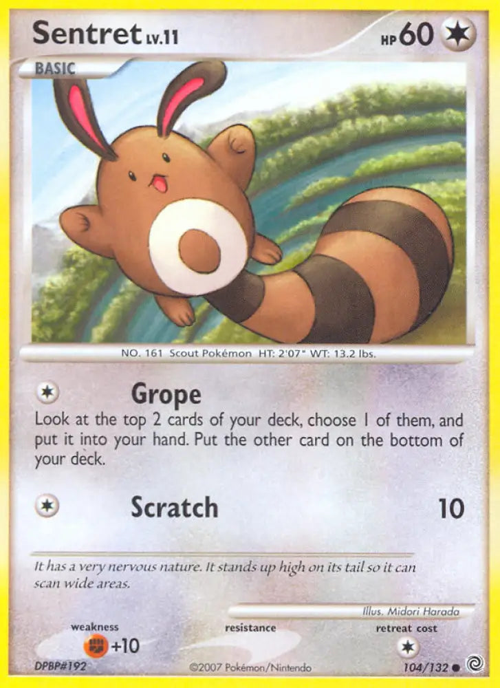 Sentret (104/132) [Diamond & Pearl: Secret Wonders] - Pokemon Single