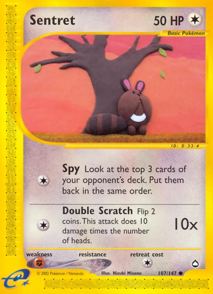 Sentret (107/147) [Aquapolis] - Pokemon Single