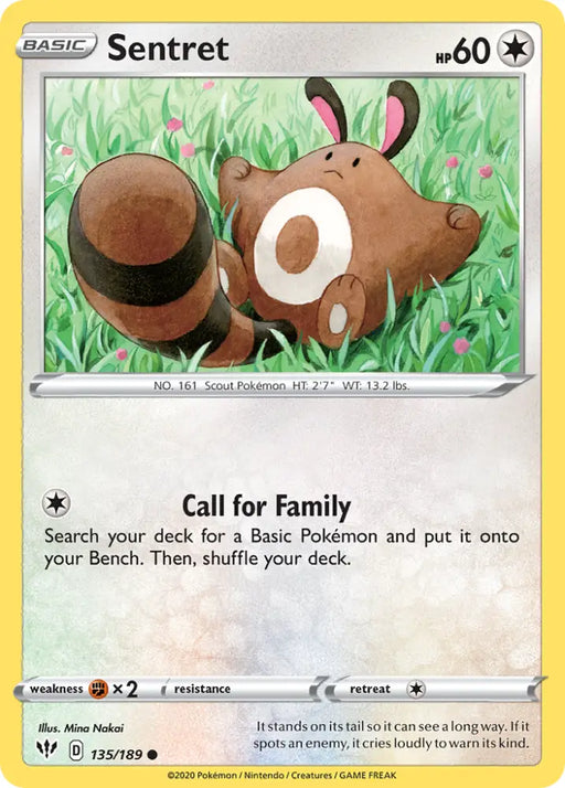 Sentret (135/189) [Sword & Shield: Darkness Ablaze] - Pokemon Single