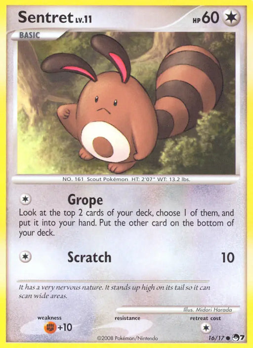Sentret (16/17) [POP Series 7] - Pokemon Single