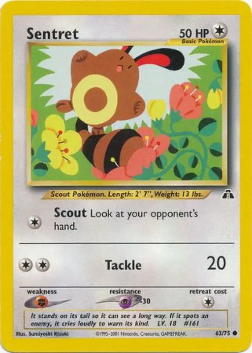 Sentret (63/75) [Neo Discovery Unlimited] - Pokemon Single