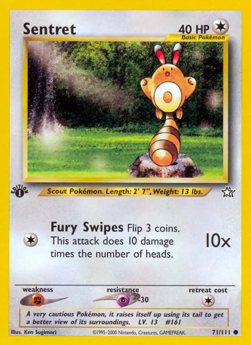 Sentret (71/111) [Neo Genesis 1st Edition] - Pokemon Single