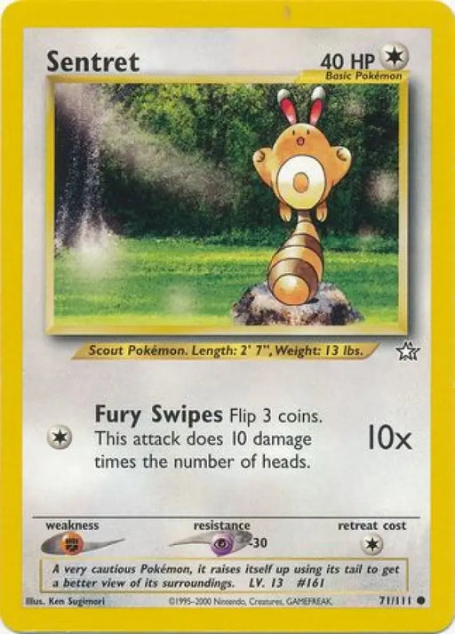 Sentret (71/111) [Neo Genesis Unlimited] - Pokemon Single