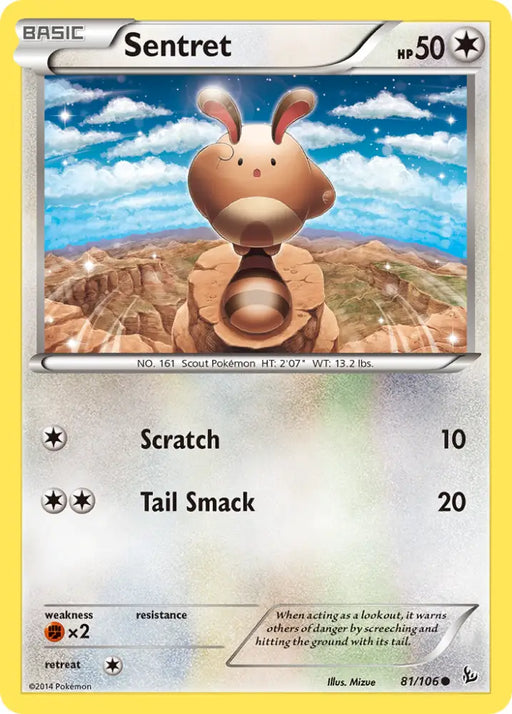 Sentret (81/106) [XY: Flashfire] - Pokemon Single