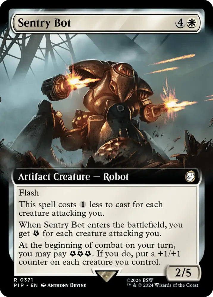 Sentry Bot (Extended Art) [Fallout] - MTG Single