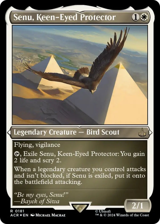 Senu Keen-Eyed Protector (Foil Etched) [Assassin’s Creed] - MTG Single