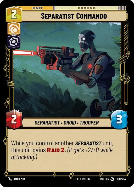 Separatist Commando (180/257) [Twilight of the Republic] - Star Wars: Unlimited Single