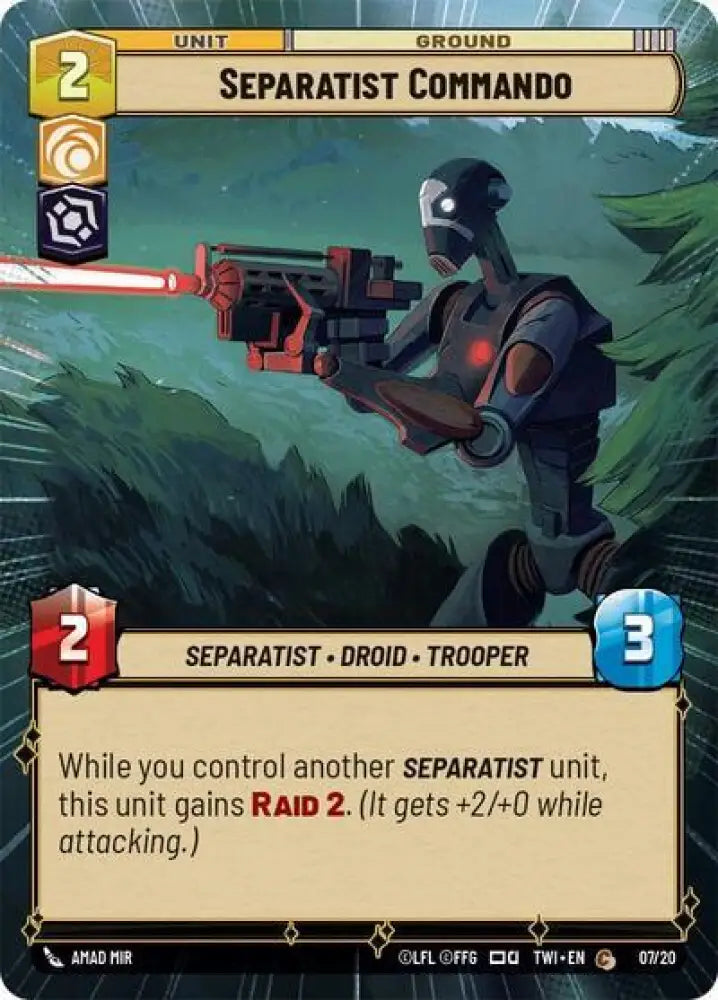 Separatist Commando (Hyperspace) (7) [Twilight of the Republic] - Star Wars: Unlimited Single