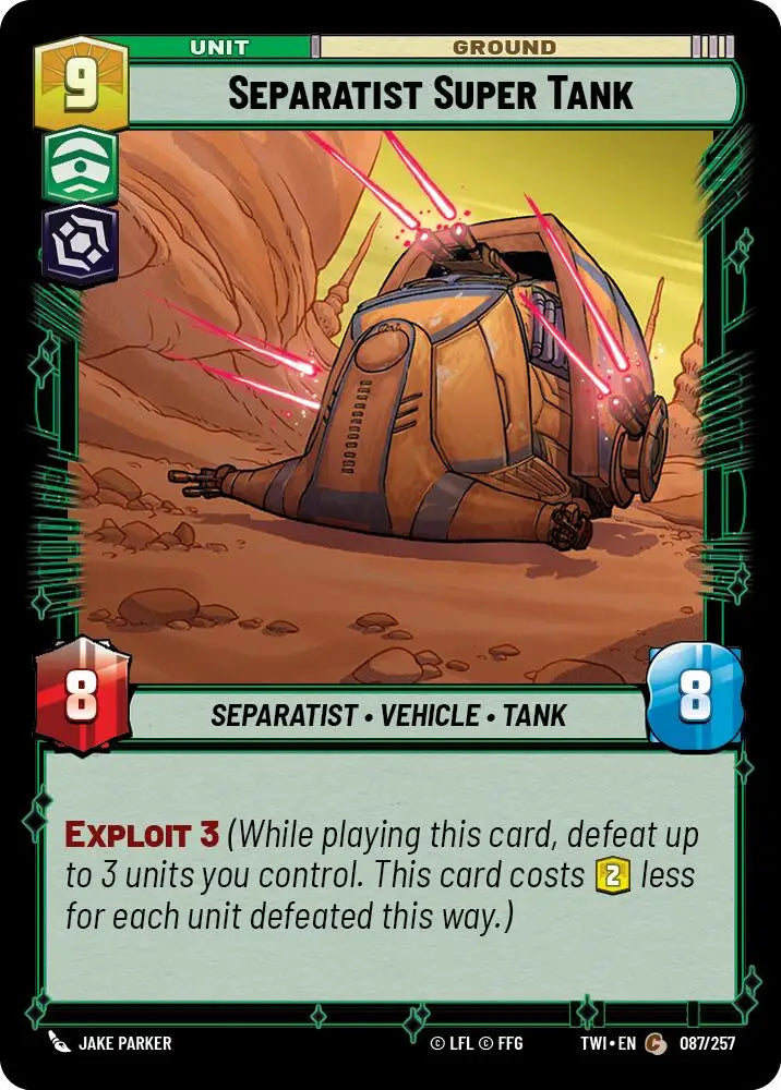 Separatist Super Tank (087/257) [Twilight of the Republic] - Star Wars: Unlimited Single