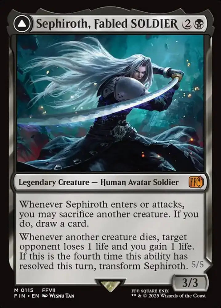Sephiroth, Fabled SOLDIER // Sephiroth, One-Winged Angel (115) [Final Fantasy]
