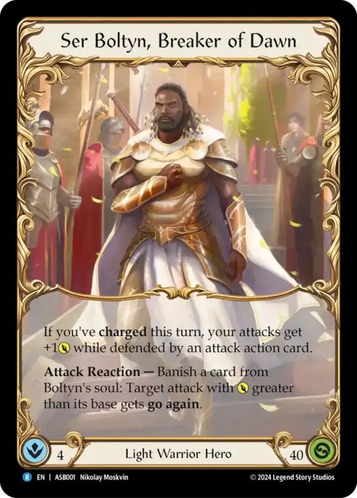 Ser Boltyn Breaker of Dawn [ASB001] (Armory Deck: Boltyn) - Flesh And Blood Single