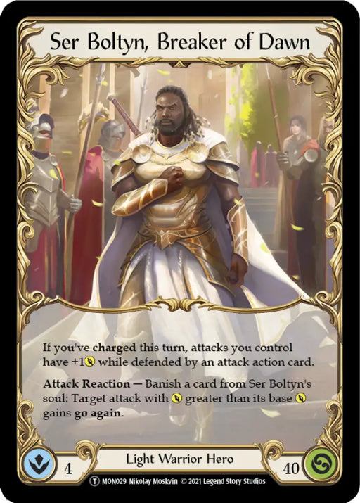 Ser Boltyn Breaker of Dawn // Boltyn [Monarch Unlimited] Unlimited Normal - Flesh And Blood Single