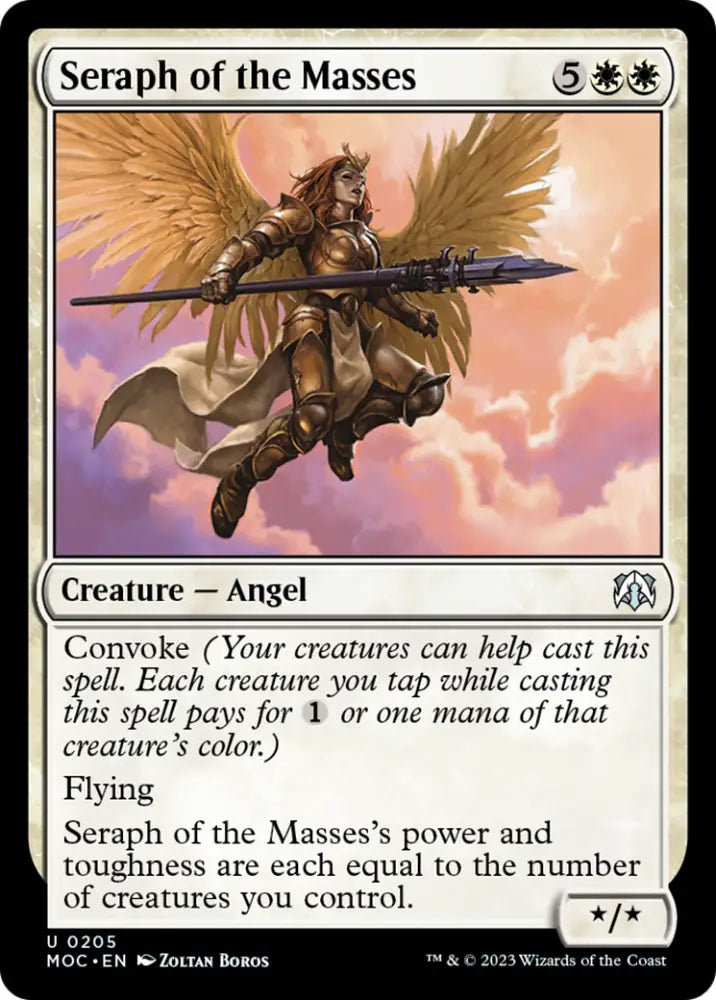Seraph of the Masses [March of the Machine Commander] - MTG Single