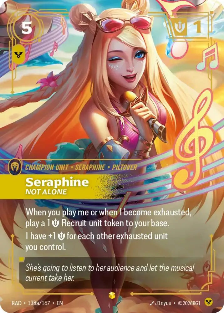 Seraphine, Not Alone (Alternate Art) (138a/167) [Radiance]