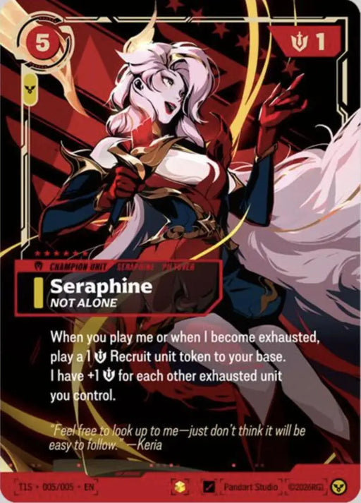 Seraphine, Not Alone (T1 Worlds Champion Signature Edition Bundle) (T1S 005/005) [Riftbound Promotional Cards]