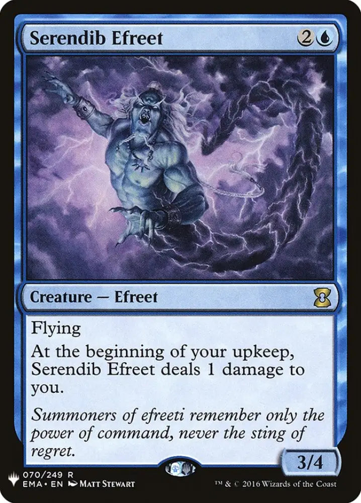Serendib Efreet [Mystery Booster] - MTG Single