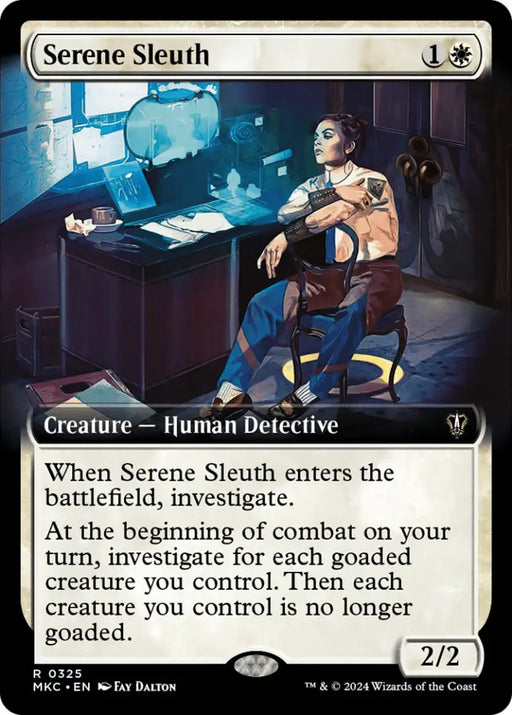 Serene Sleuth (Extended Art) [Murders at Karlov Manor Commander] - MTG Single