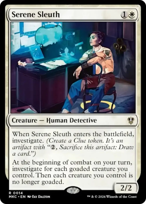 Serene Sleuth [Murders at Karlov Manor Commander] - MTG Single
