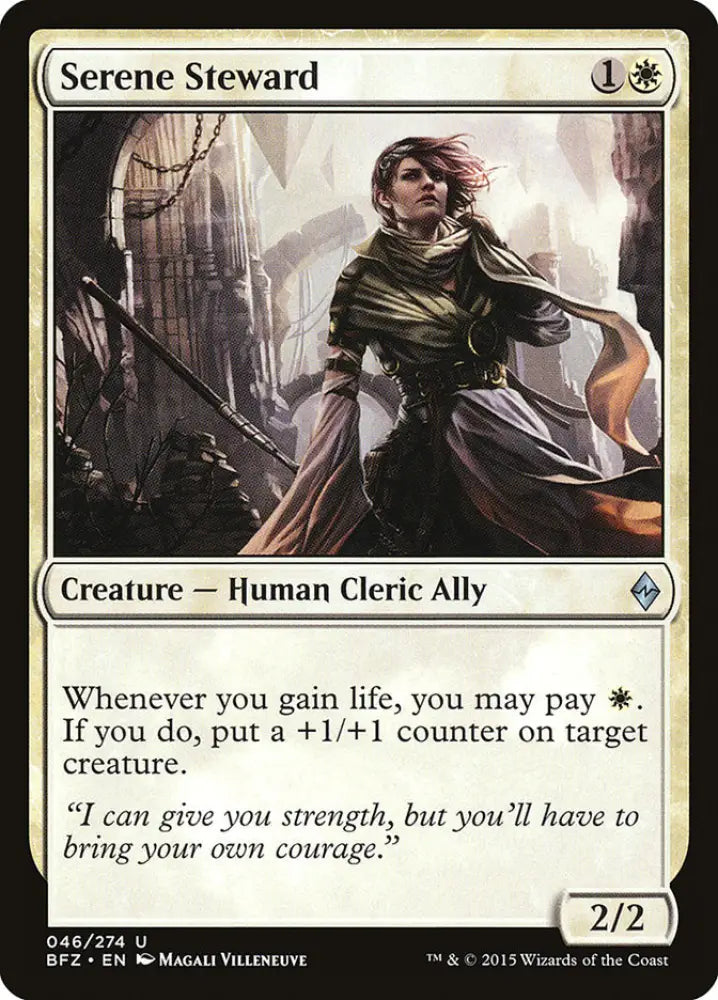 Serene Steward [Battle for Zendikar] - MTG Single