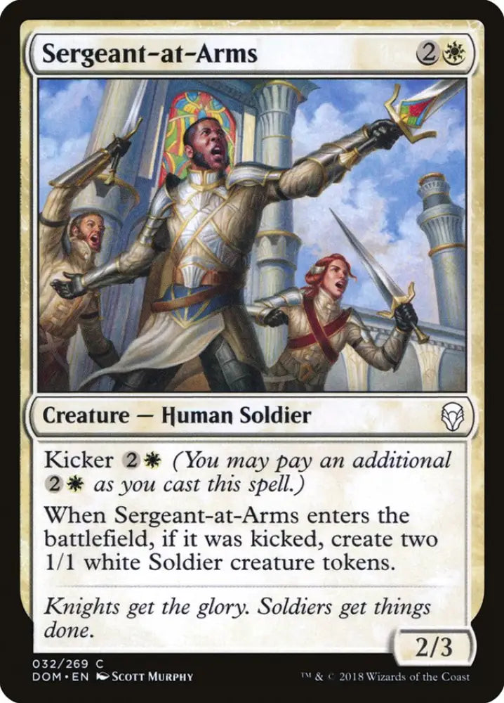 Sergeant-at-Arms [Dominaria] - MTG Single