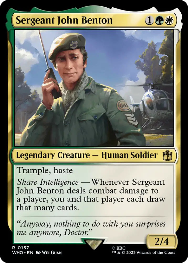 Sergeant John Benton [Doctor Who] - MTG Single