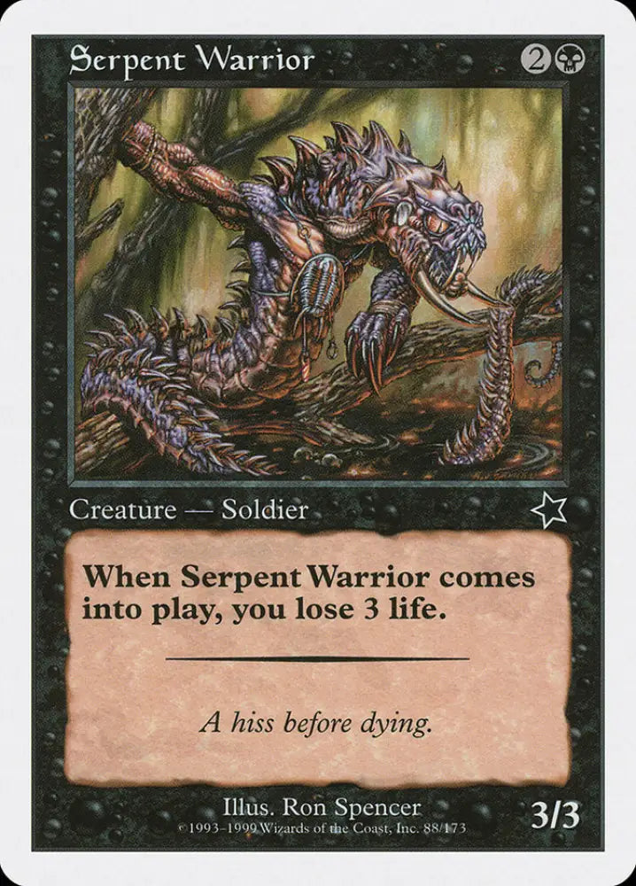 Serpent Warrior [Starter 1999] - MTG Single