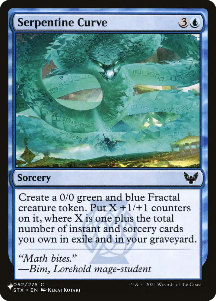 Serpentine Curve [The List] - MTG Single