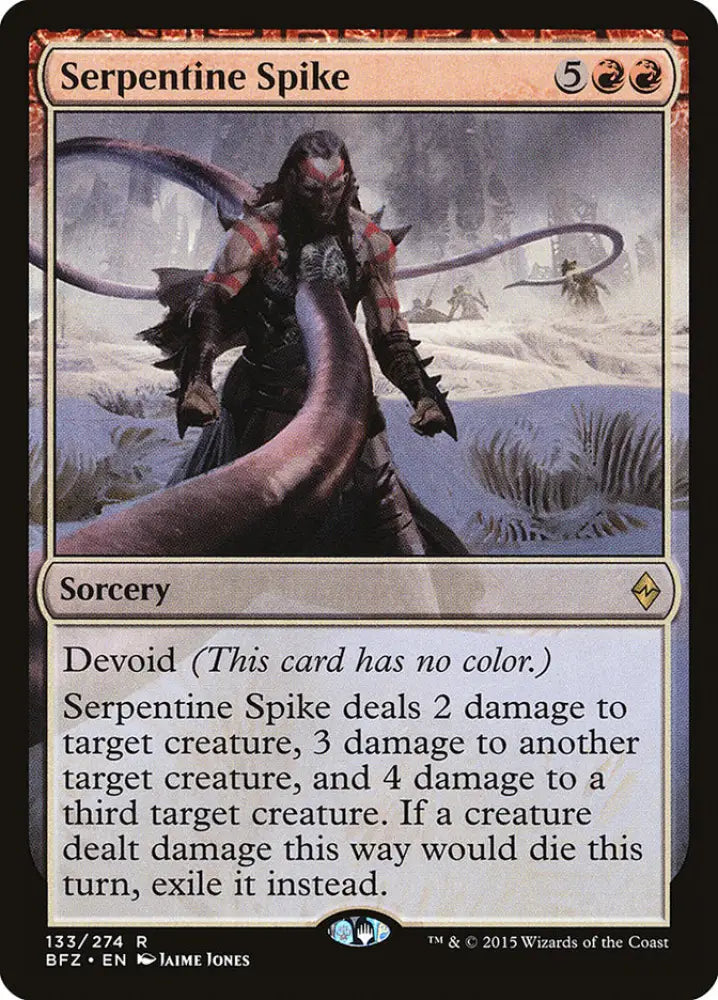 Serpentine Spike [Battle for Zendikar] - MTG Single