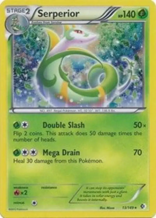 Serperior (13/149) (Cosmos Holo) (Blister Exclusive) [Black & White: Boundaries Crossed] - Pokemon Single