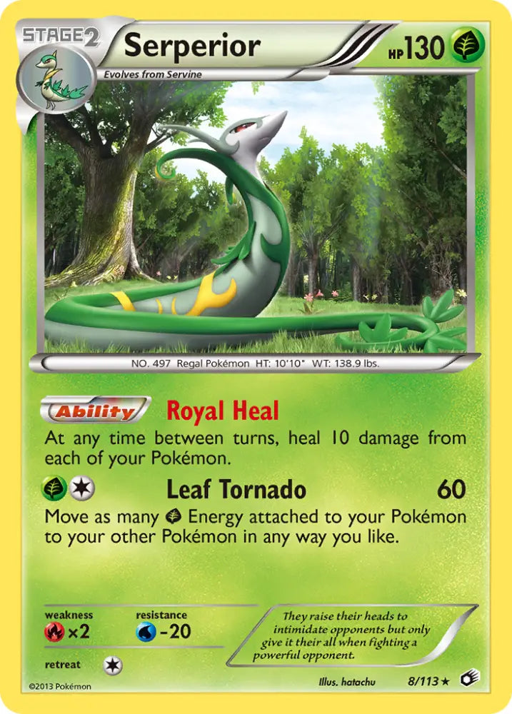 Serperior (8/113) [Black & White: Legendary Treasures] - Pokemon Single