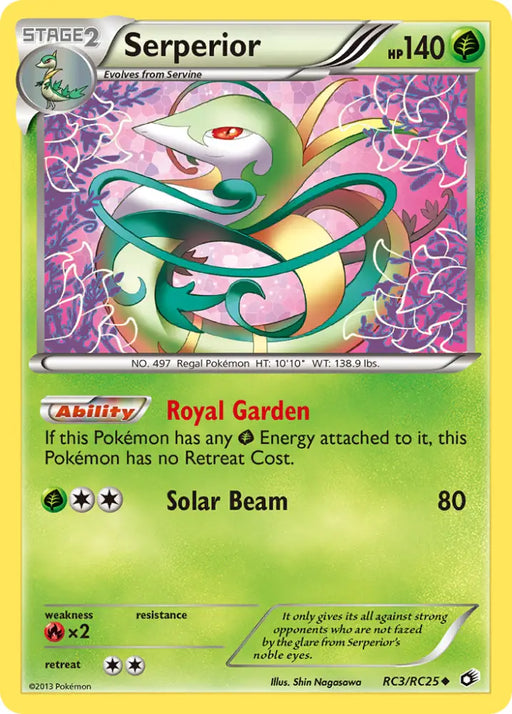 Serperior (RC3/RC25) [Black & White: Legendary Treasures] - Pokemon Single