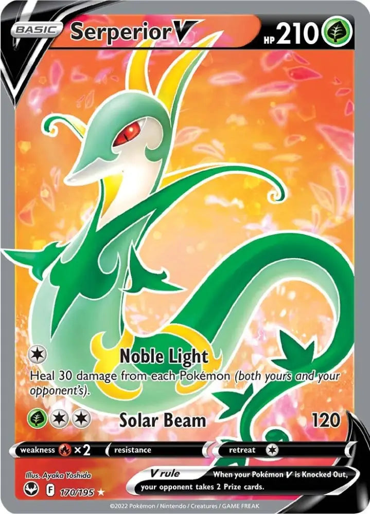 Serperior V (170/195) [Sword & Shield: Silver Tempest] - Pokemon Single