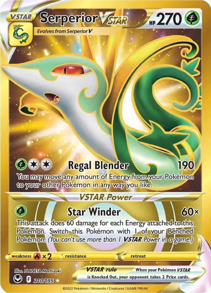 Serperior VSTAR (210/195) [Sword & Shield: Silver Tempest] - Pokemon Single