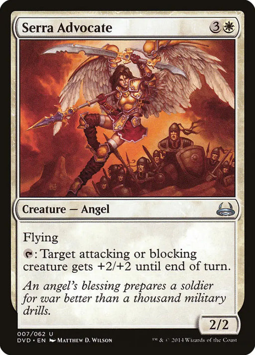 Serra Advocate (Divine vs. Demonic) [Duel Decks Anthology] - MTG Single
