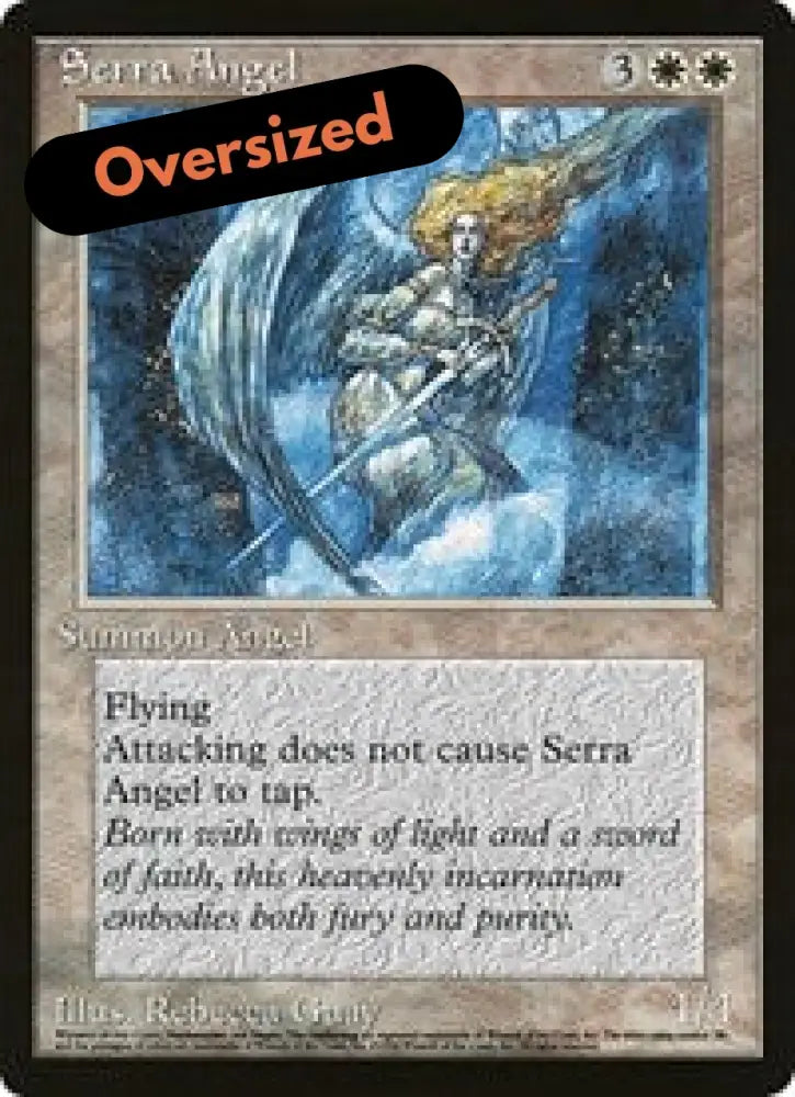 Serra Angel [alternate art] (Oversized) [Oversize Cards] - MTG Single