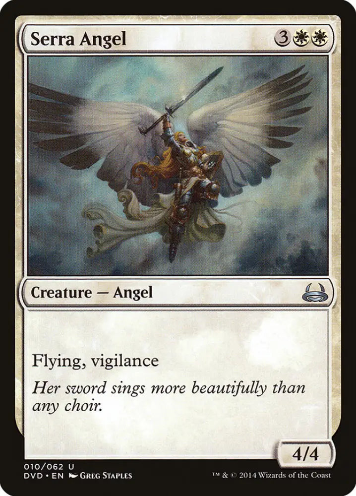 Serra Angel (Divine vs. Demonic) [Duel Decks Anthology] - MTG Single